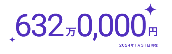 632万円　2024年1月31日現在